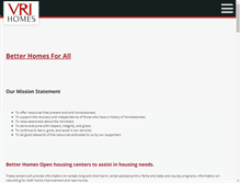 Tablet Screenshot of betterhomesforall.com